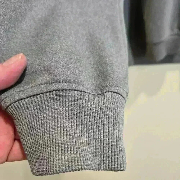 Adidas Women's Quarter Zip Pullover Top Gray Size Small - Picture 6 of 11